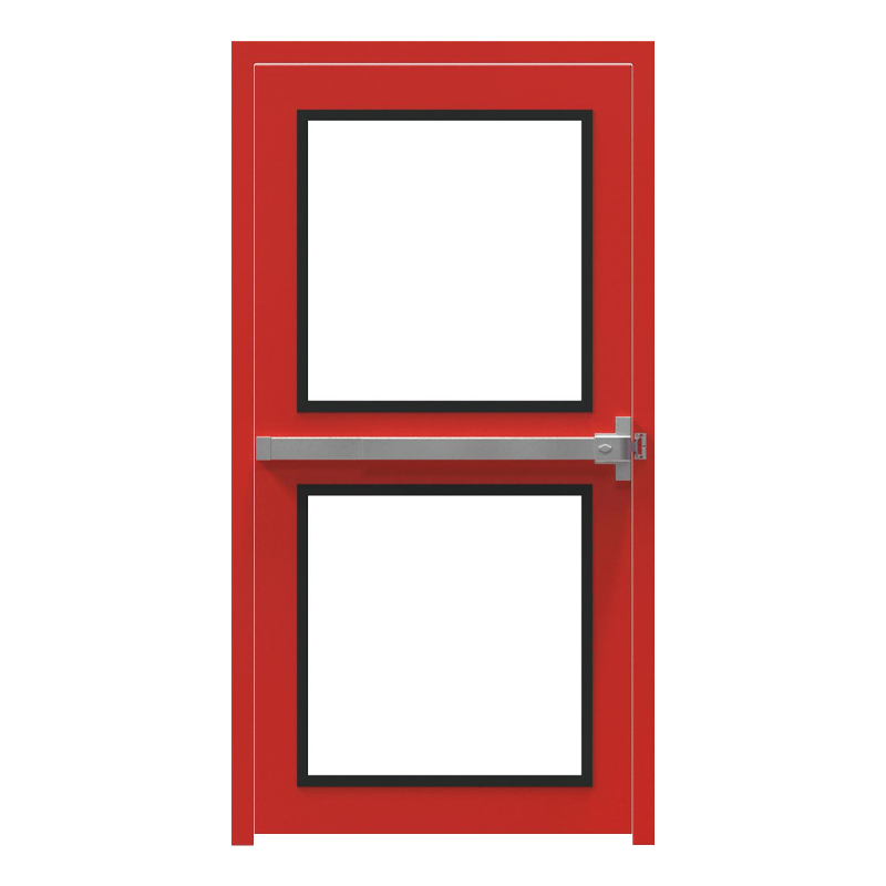 Дверь с рамой из нержавеющей стали